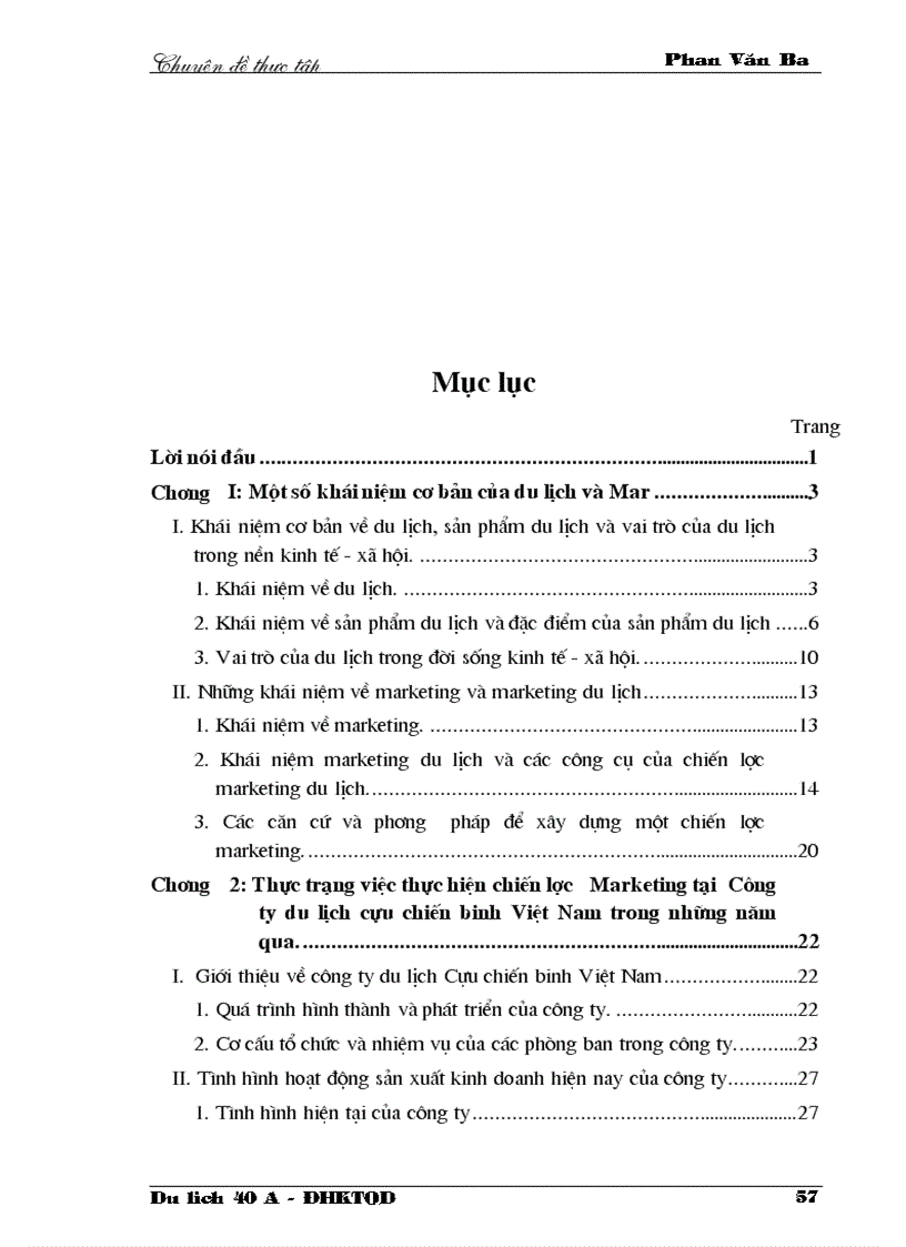 image for page Thực trạng việc thực hiện chiến lược marketing tại công ty du lịch cựu chiến binh việt nam trong những năm qua