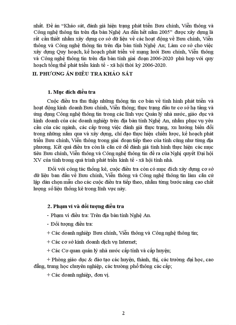 image for page Đề án khảo sát đánh giá hiện trạng Bưu chính Viễn thông Và CNTT tỉnh Nghệ An