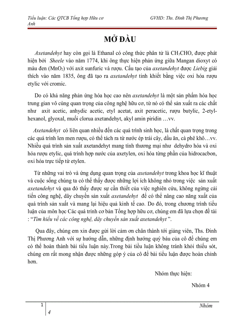 image for page Công nghệ sản xuất axetandehyt