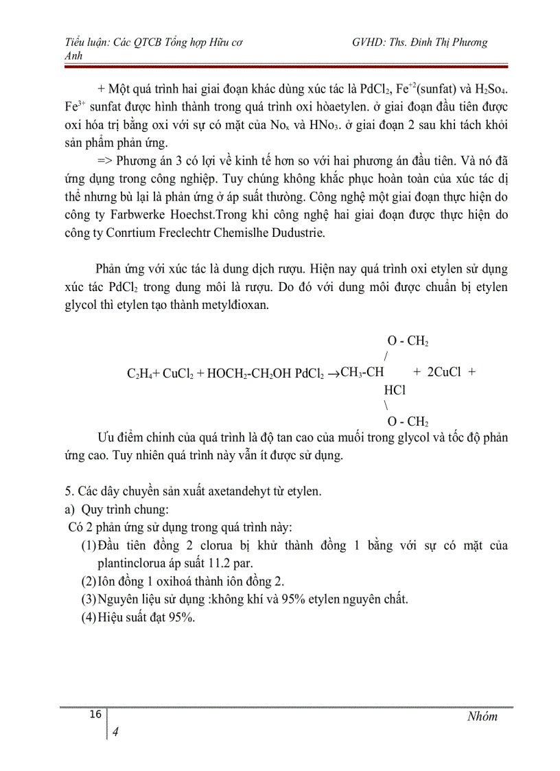 image for page Công nghệ sản xuất axetandehyt
