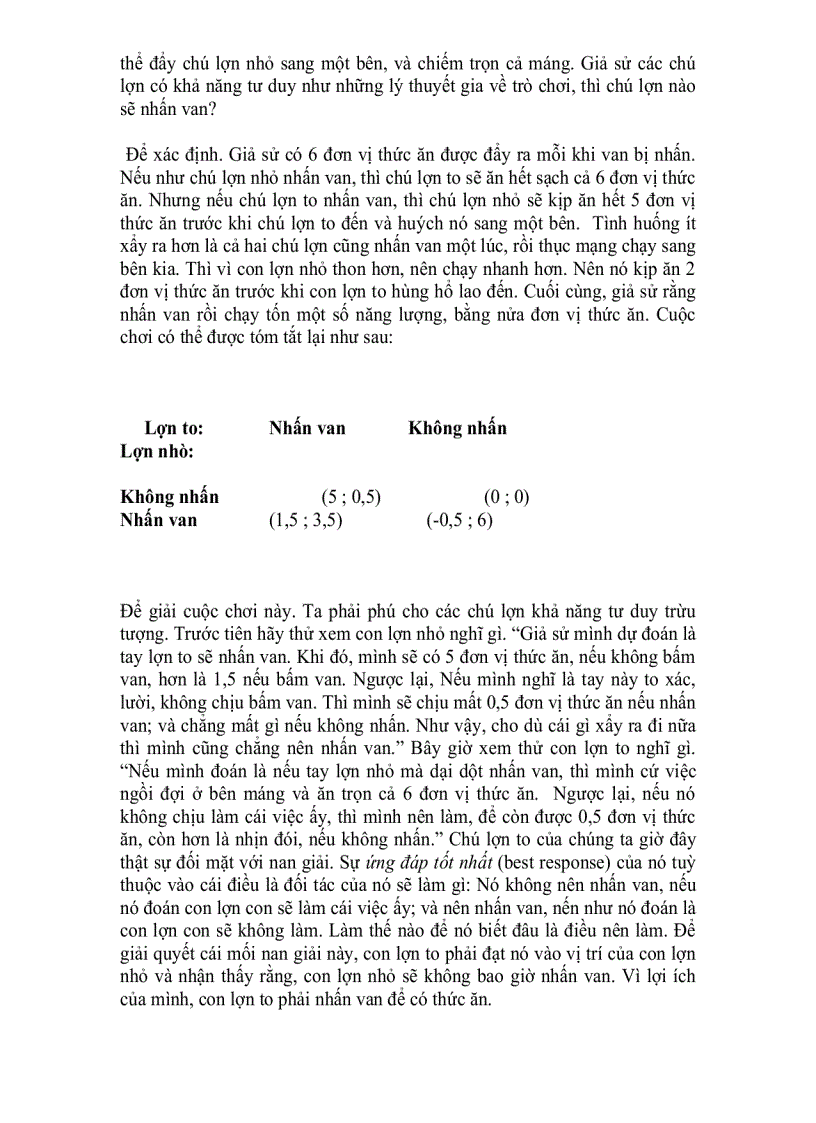 image for page Lý thuyết trò chơi và ứng dụng trong kinh doanh