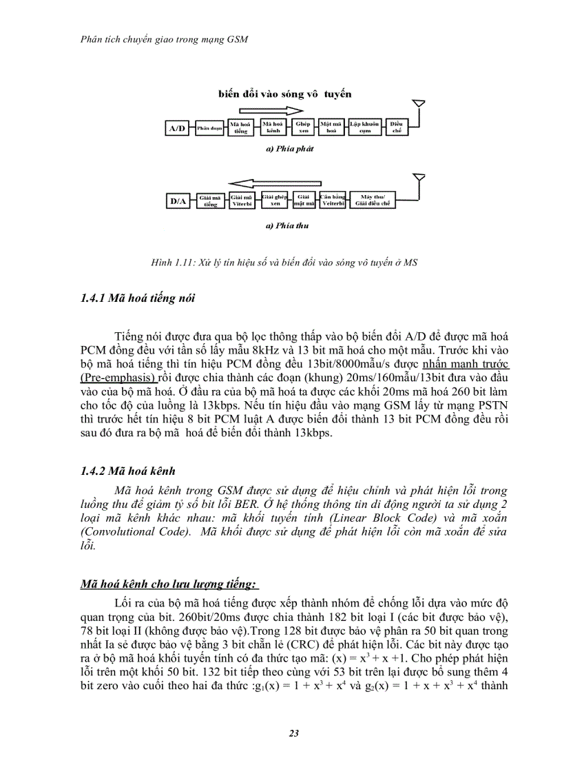 image for page Phân tích chuyển giao trong mạng gsm
