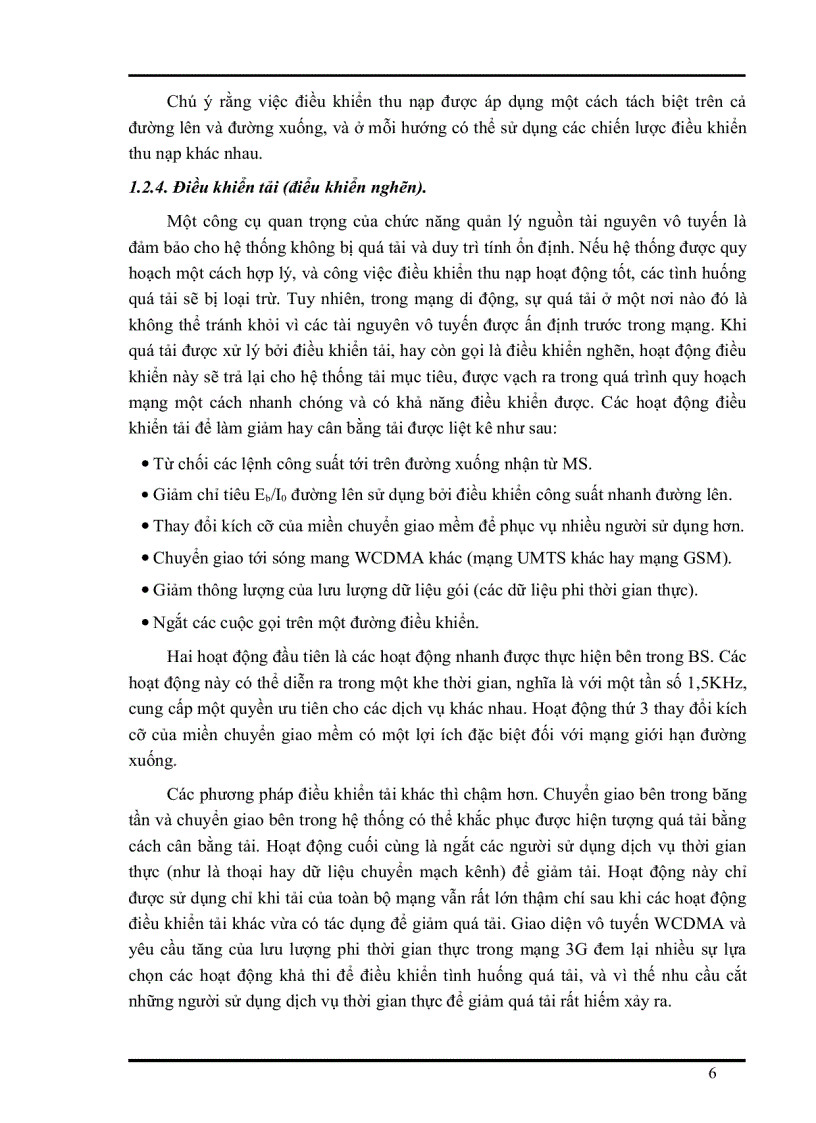 image for page Quản lý tài nguyên vô tuyến trong hệ thống WCDMA tiến tới 3G
