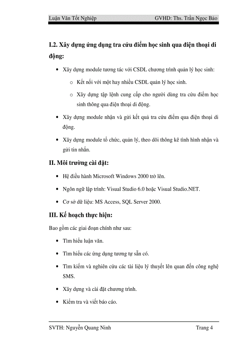 image for page Nghiên cứu công nghệ SMS và xây dựng hệ thống tra cứu điểm qua mạng điện thoại di động