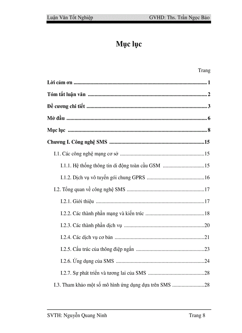 image for page Nghiên cứu công nghệ SMS và xây dựng hệ thống tra cứu điểm qua mạng điện thoại di động