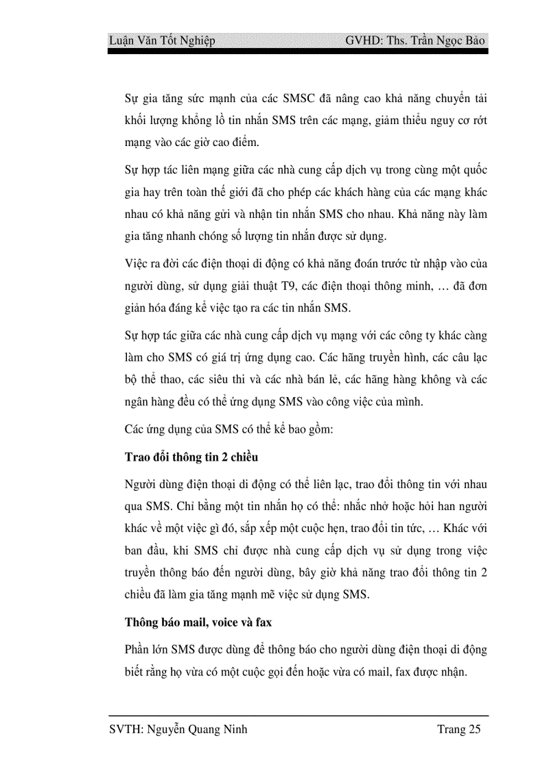 image for page Nghiên cứu công nghệ SMS và xây dựng hệ thống tra cứu điểm qua mạng điện thoại di động