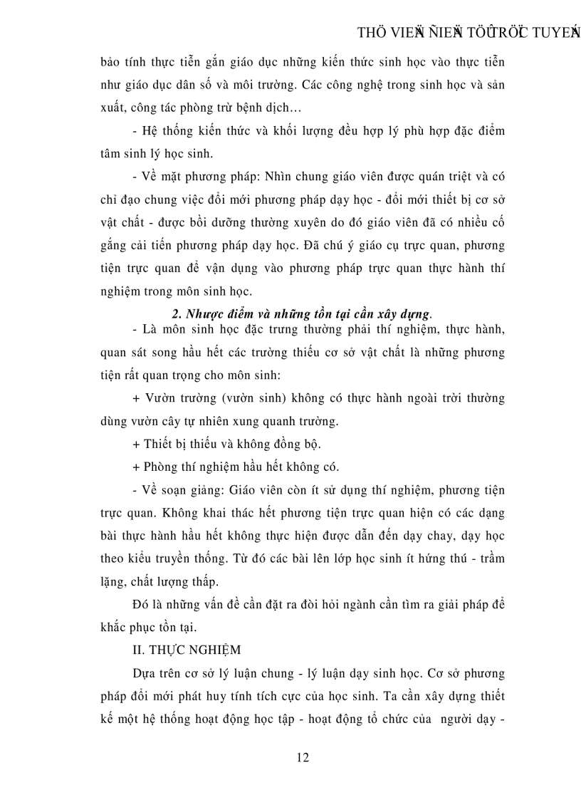 image for page Sử dụng phương tiện trực quan trong việc đổi mới phương pháp dạy học môn sinh học trường THCS Trường THCS Song Hồ huyện Thuận Thành Bắc Ninh