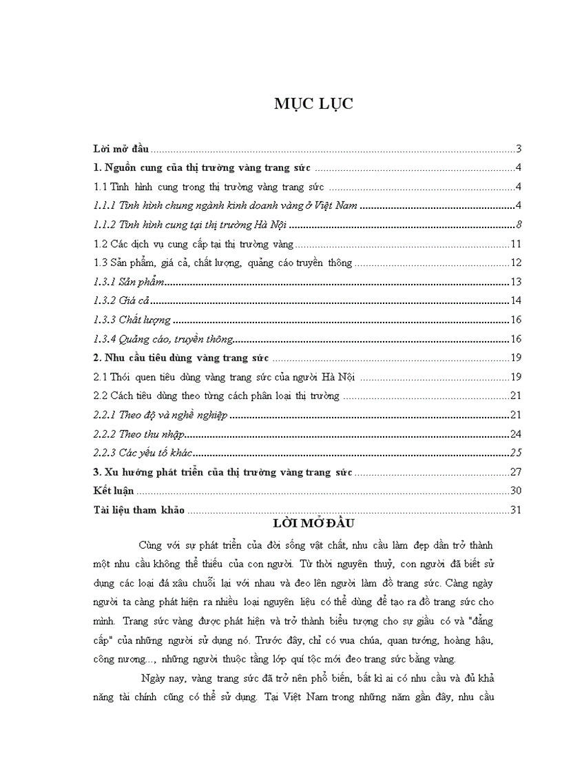 image for page Thị trường vàng trang sức tại Hà Nội và xu hướng phát triển