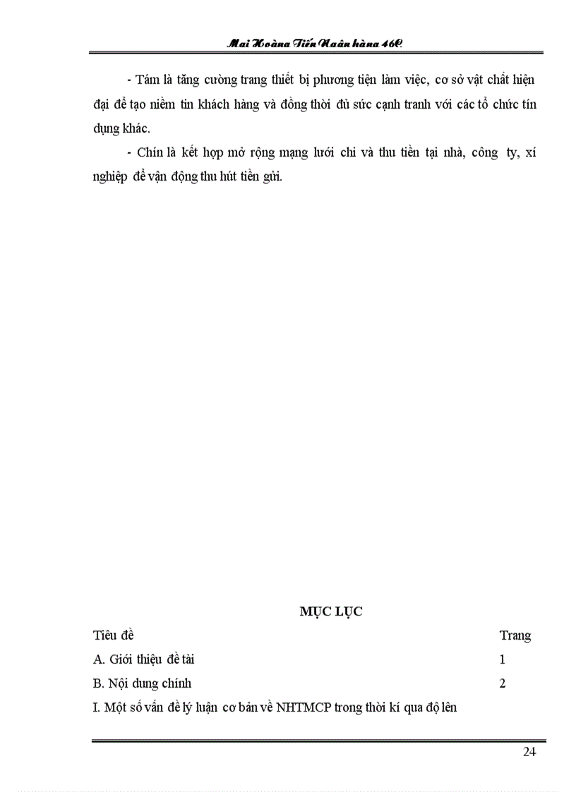 image for page Một số vấn đề lý luận cơ bản về NHTMCP trong thời kí qua độ lên CNXH ở nước ta