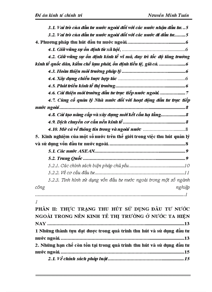 image for page Thu hút và sử dụng có hiệu quả đầu tư nước ngoài trong nền kinh tế thị trường ở nước ta hiện nay