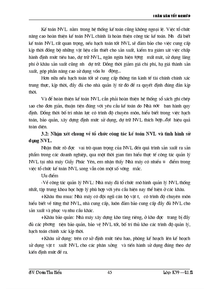 image for page Kế toán nguyên vật liệu và tình hình tổ chức quản lý sử dụng nguyên vật liệu tại Nhà máy Giầy Phúc Yên