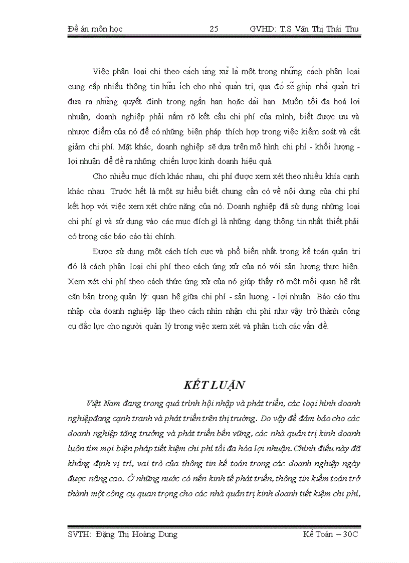 image for page Phân loại chi phí theo cách ứng xử của chi phí và ứng dụng của cách phân loại này