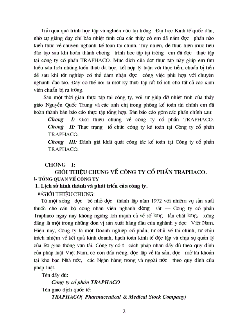 image for page Tại Công ty CP TRAPHACO