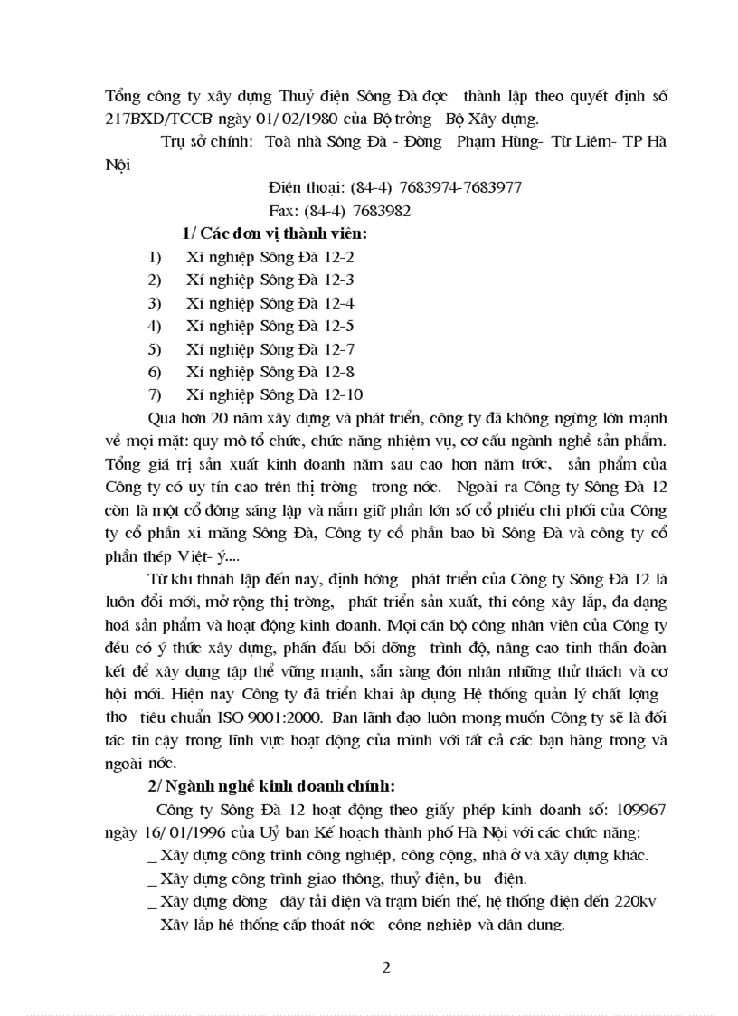 image for page Tại Công ty Sông Đà 12