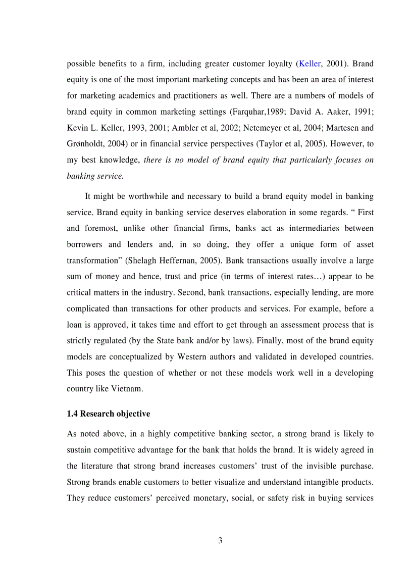 image for page Testing a model of customer based brand equity in the Vietnamese banking servic Viết bằng Tiếng Anh