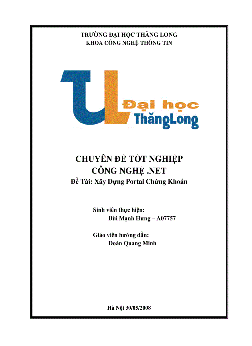 image for page Xây dựng Portal chứng khoán