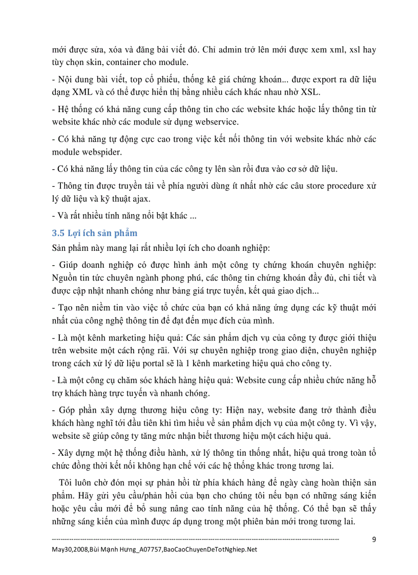 image for page Xây dựng Portal chứng khoán