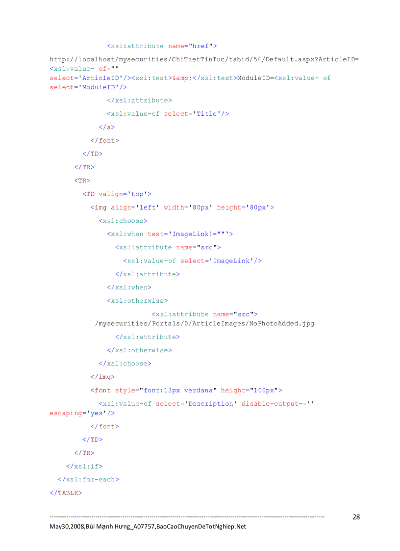 image for page Xây dựng Portal chứng khoán