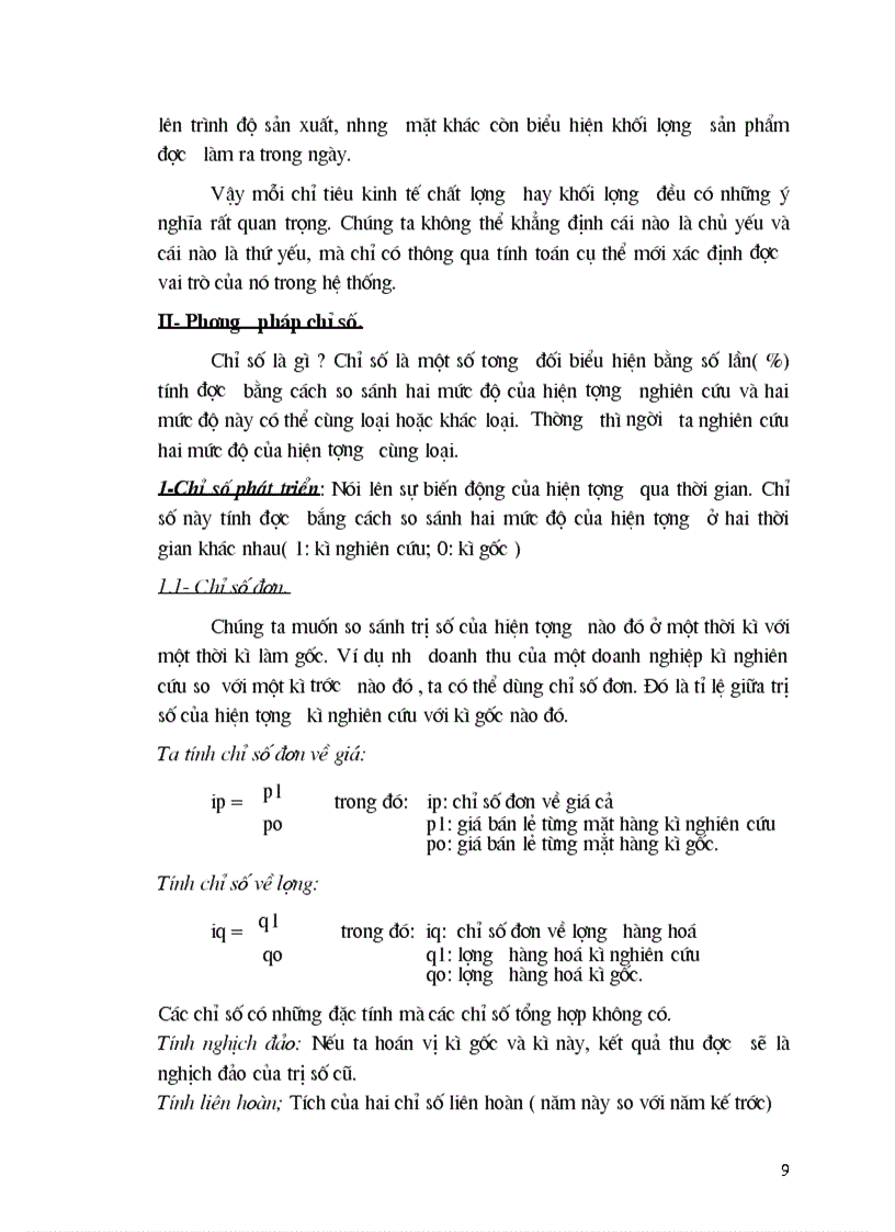 image for page Vận dụng phương pháp chỉ số để phân tích doanh thu của Công ty TNHH Việt Phương