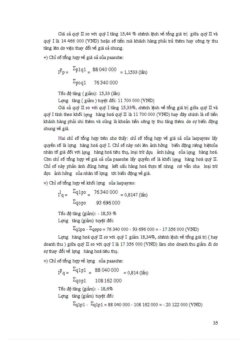 image for page Vận dụng phương pháp chỉ số để phân tích doanh thu của Công ty TNHH Việt Phương