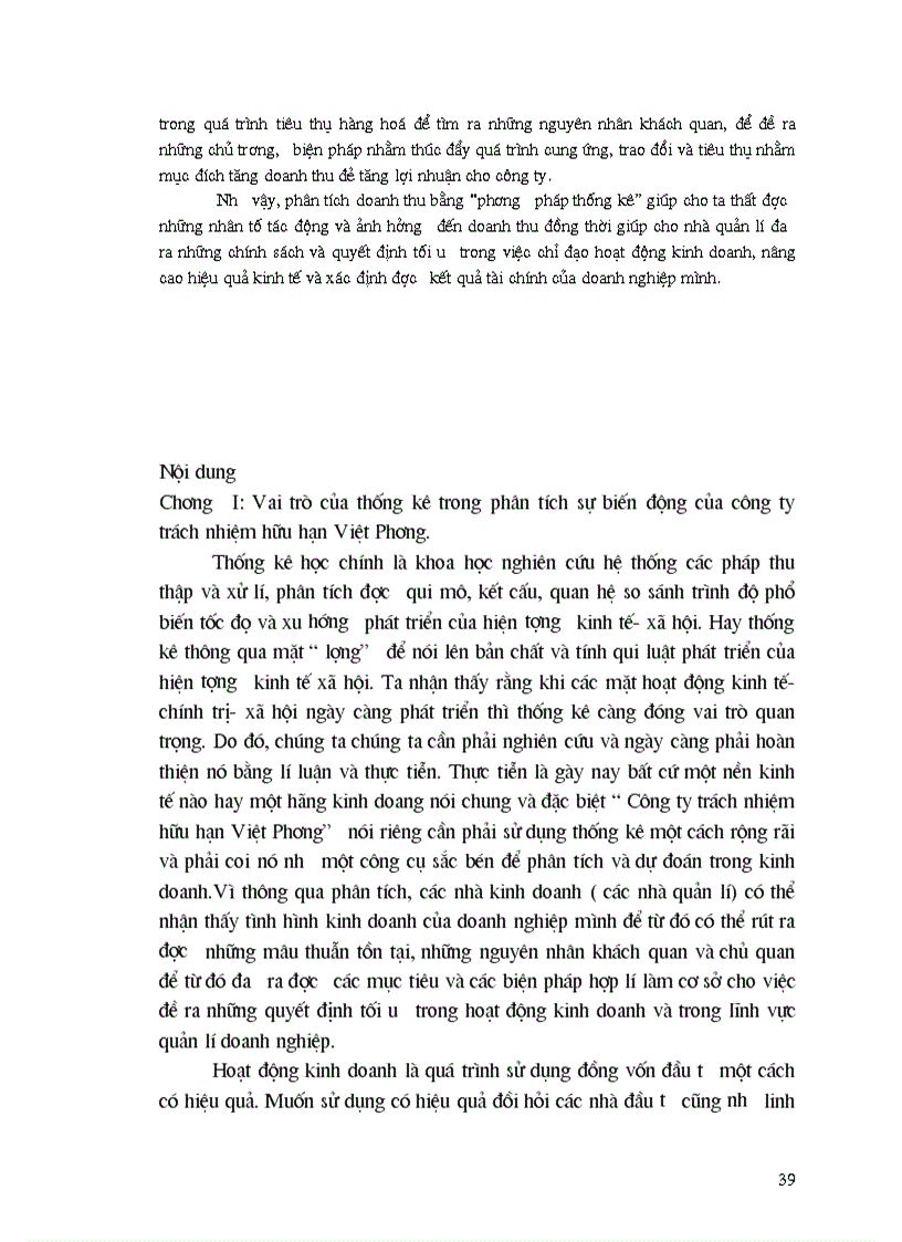 image for page Vận dụng phương pháp chỉ số để phân tích doanh thu của Công ty TNHH Việt Phương