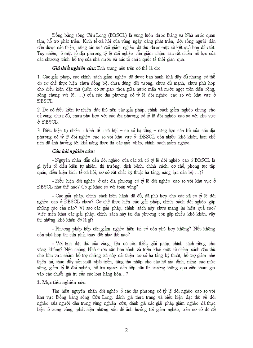 image for page Nghiên cứu các giải pháp hỗ trợ giảm nghèo cho khu vực đồng bằng Sông Cửu Long