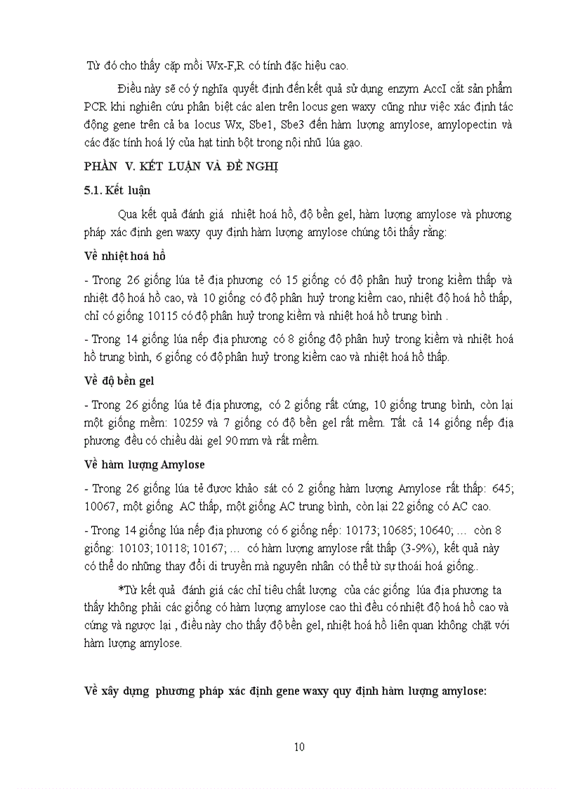 image for page Nghiên cứu ứng dụng chỉ thị phân tử phát hiện gen quy định hàm lượng amylose ở lúa