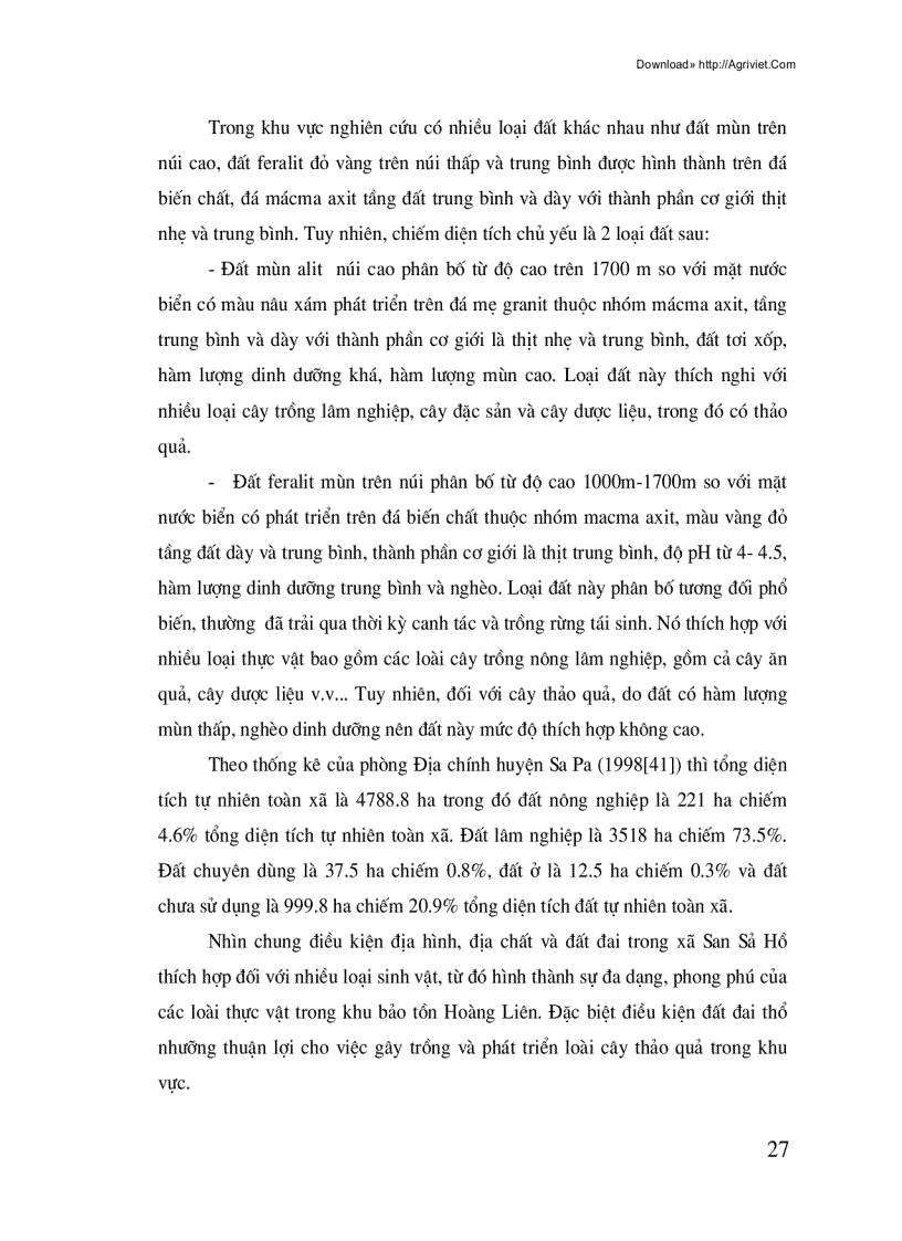 image for page Nghiên cứu ảnh hưởng của một số yếu tố hoàn cảnh đến sinh trưởng của thảo quả Amomum aromaticum Roxb tại Xã San Sả Hồ Huyện Sapa Tỉnh Lào Cai