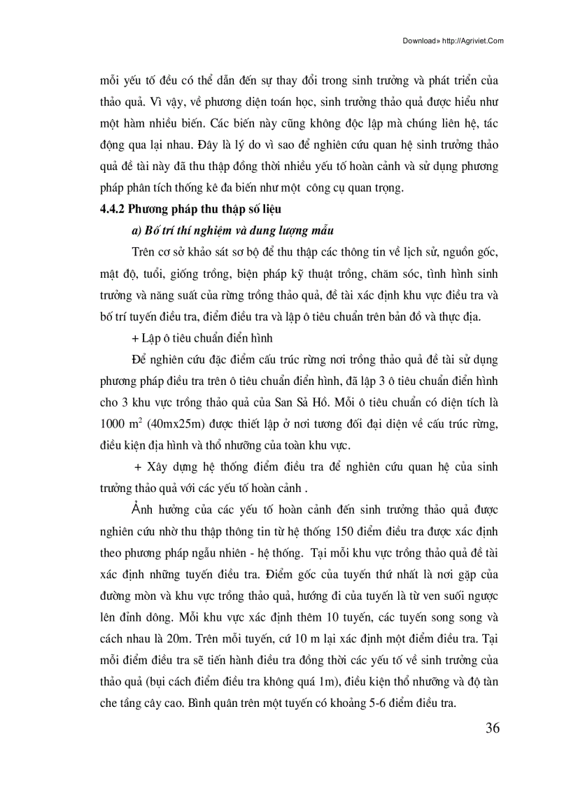 image for page Nghiên cứu ảnh hưởng của một số yếu tố hoàn cảnh đến sinh trưởng của thảo quả Amomum aromaticum Roxb tại Xã San Sả Hồ Huyện Sapa Tỉnh Lào Cai