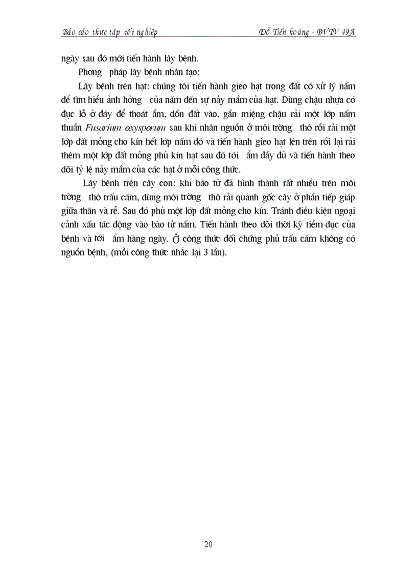 image for page Nghiên cứu bệnh héo vàng Fusarium oxysporum hại một số cây trồng cạn vụ hè thu năm 2007 tại vùng Gia Lâm Hà Nội và thử nghiệm chế phẩm sinh học phòng trừ bệnh