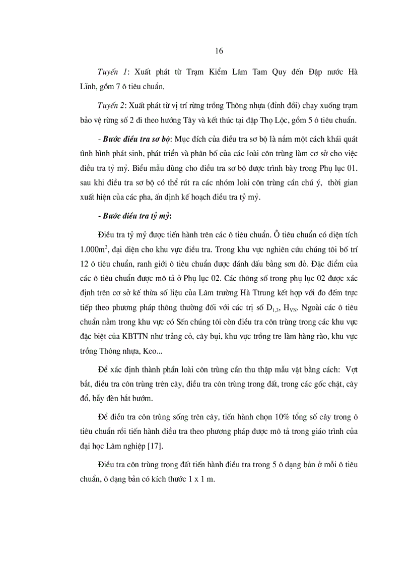 image for page Nghiên cứu các giải pháp quản lý côn trùng trong khu bảo tồn thiên nhiên rừng Sến Tam Quy Hà Trung Thanh Hóa