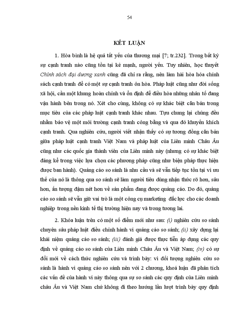 image for page Nghiên cứu so sánh pháp luật điều chỉnh hành vi Quảng cáo so sánh của Liên minh Châu Âu và Việt Nam
