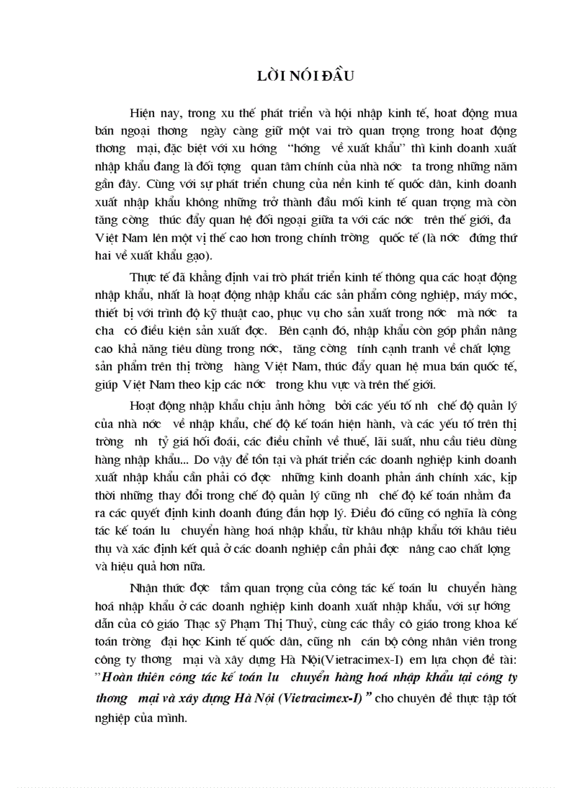 image for page Hoàn thiên công tác kế toán l ưu chuyển hàng hoá nhập khẩu tại công ty th ơng mại và xây dựng Hà Nội Vietracimex I