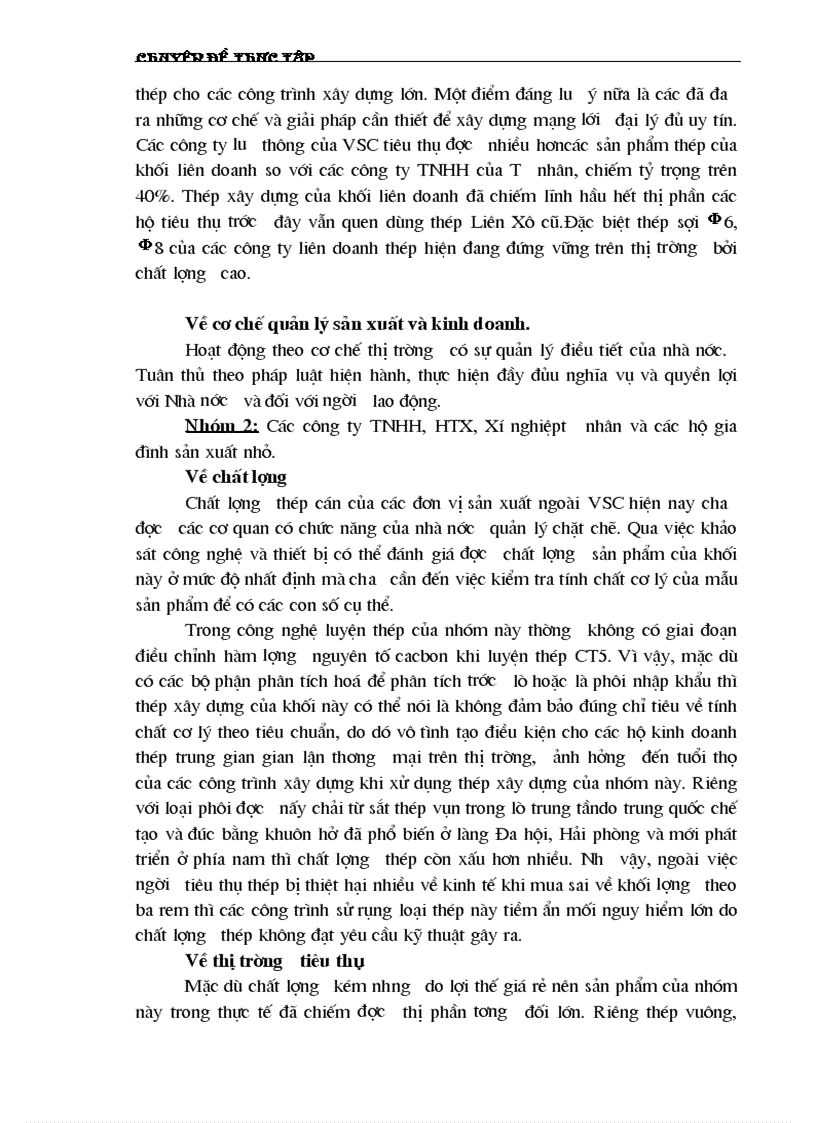 image for page Một số chiến lược Marketing nhằm tăng khả năng cạnh tranh của Tổng công ty Thép Việt Nam