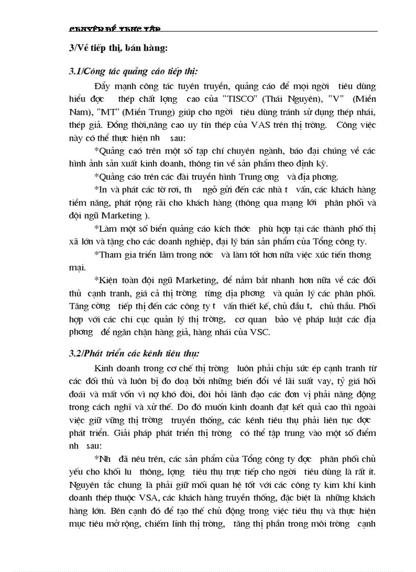 image for page Một số chiến lược Marketing nhằm tăng khả năng cạnh tranh của Tổng công ty Thép Việt Nam