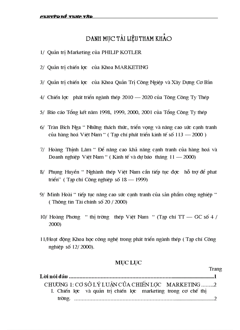 image for page Một số chiến lược Marketing nhằm tăng khả năng cạnh tranh của Tổng công ty Thép Việt Nam