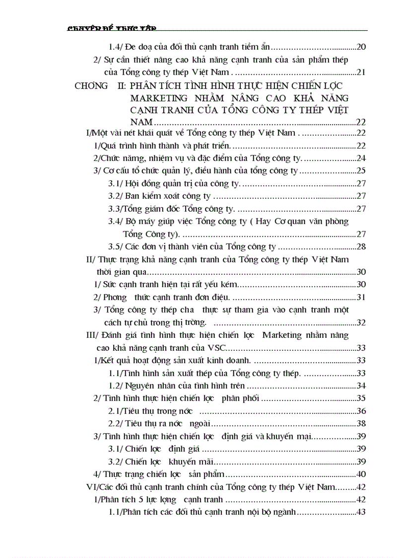 image for page Một số chiến lược Marketing nhằm tăng khả năng cạnh tranh của Tổng công ty Thép Việt Nam