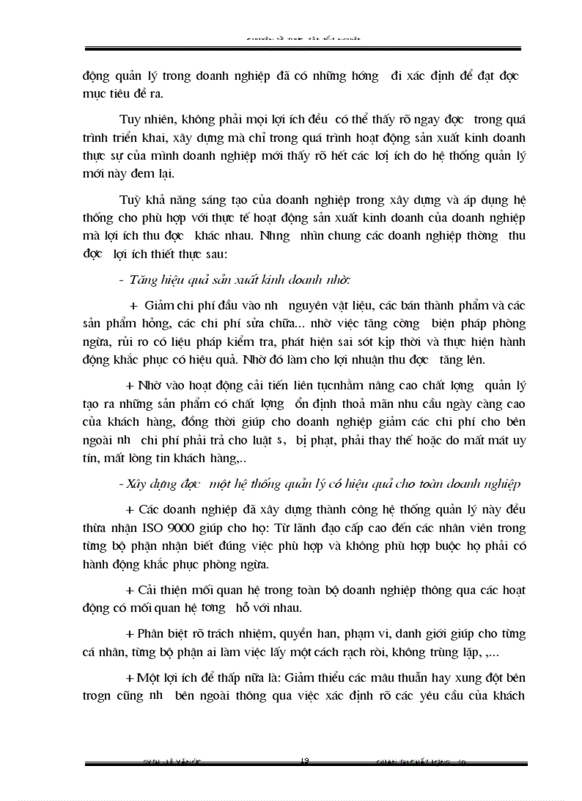 image for page Một số vấn đề của việc chuyển đổi hệ thống quản lý chất l ượng theo tiêu chuẩn ISO 9000 1994 sang phiên bản 2000 tại Công ty điện tử Hà Nội