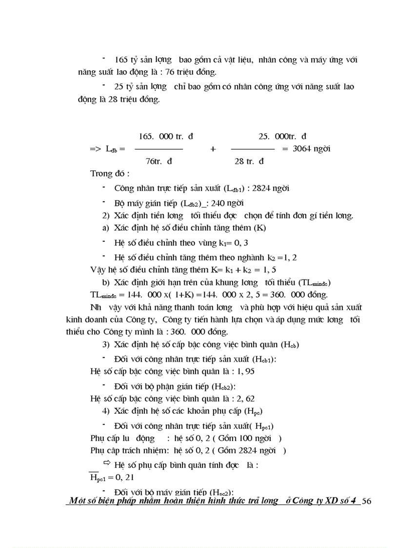 image for page Một số ý kiến nhằm hoàn thiện hình thức trả l ương tại Công ty xây dựng số 4