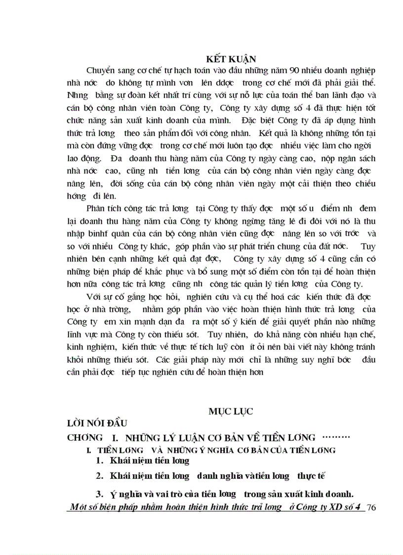 image for page Một số ý kiến nhằm hoàn thiện hình thức trả l ương tại Công ty xây dựng số 4