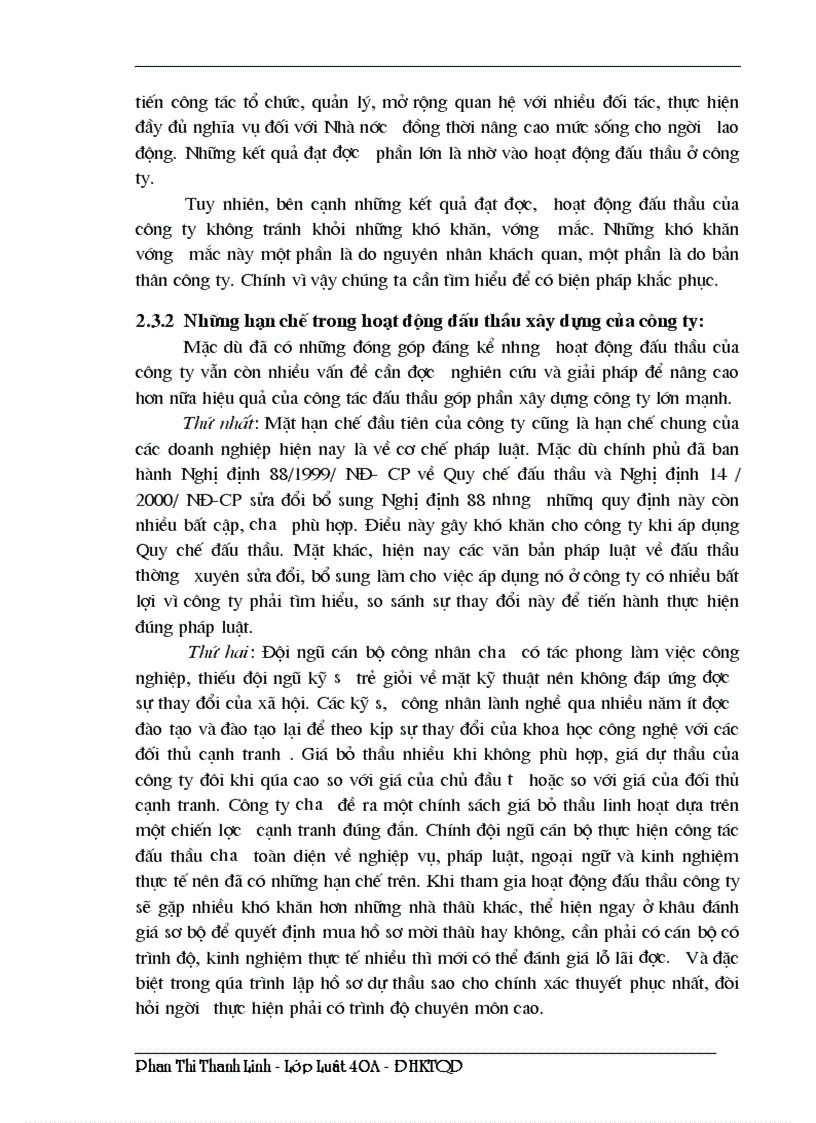 image for page Chế độ pháp lý về đấu thầu xây dựng và thực tiễn áp dụng tại Công ty cơ khí Hà nội