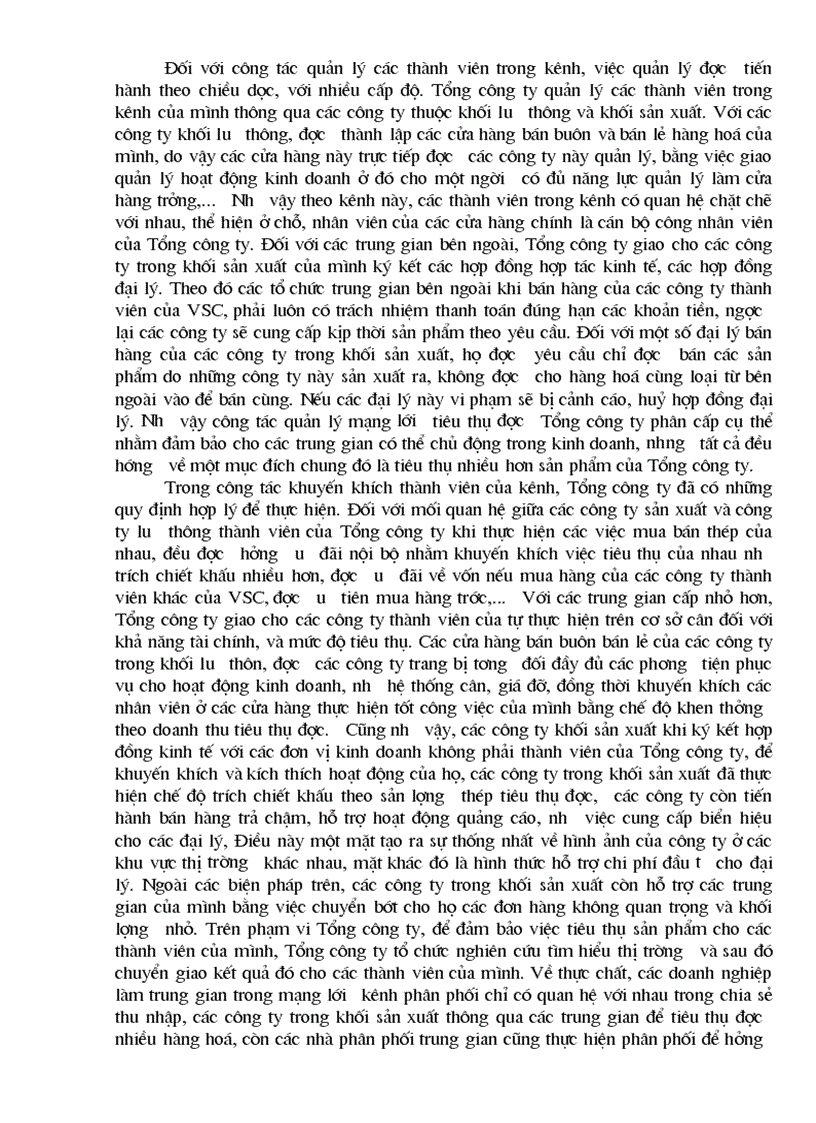 image for page Hoàn thiện mạng l ưới tiêu thụ sản phẩm của Tổng công ty Thép Việt Nam