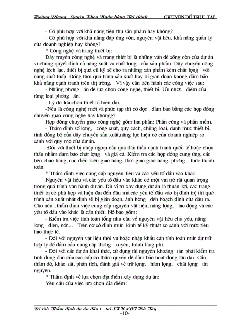 image for page Một số ý kiến về công tác thẩm định dự án đầu tư tại Sở kế hoạch đầu tư Hà Tây