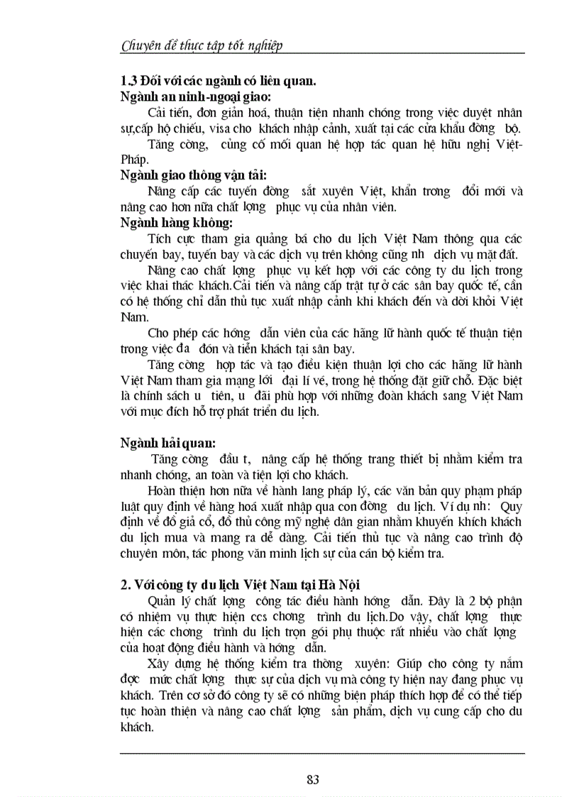 image for page Các giải pháp nhằm duy trì và mở rộng thị tr ường khách du lịch là ng ười Pháp của Công ty du lịch Việt Nam tại Hà Nội