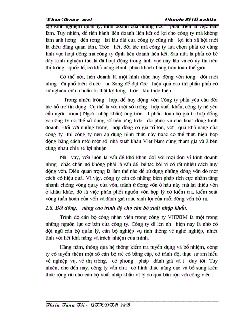 image for page Một số biện pháp thúc đẩy hoạt động xuất khẩu của Công ty phát triển Xuất Nhập khẩu và Đầu tư VIEXIM