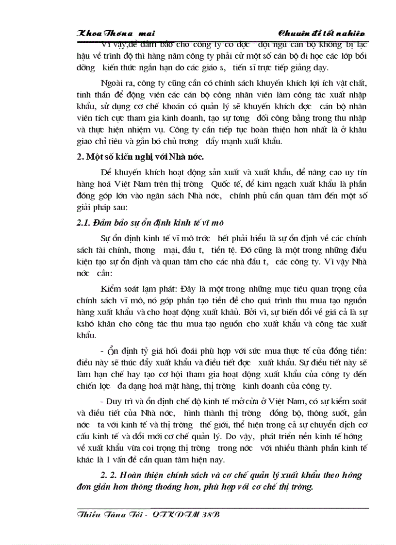 image for page Một số biện pháp thúc đẩy hoạt động xuất khẩu của Công ty phát triển Xuất Nhập khẩu và Đầu tư VIEXIM