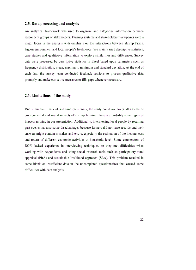 image for page Environmental and Social Impacts of Shrimp farming in Tam Giang lagoon Vietnam Local perception