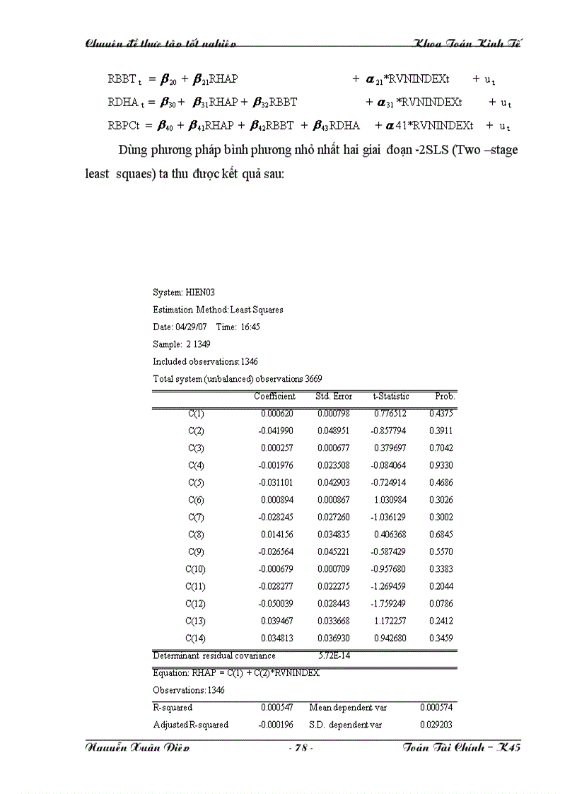 image for page Sử dụng các mô hình Kinh Tế Lượng để phân tích và định giá cổ phiếu trên thị trường Chứng khoán Việt Nam