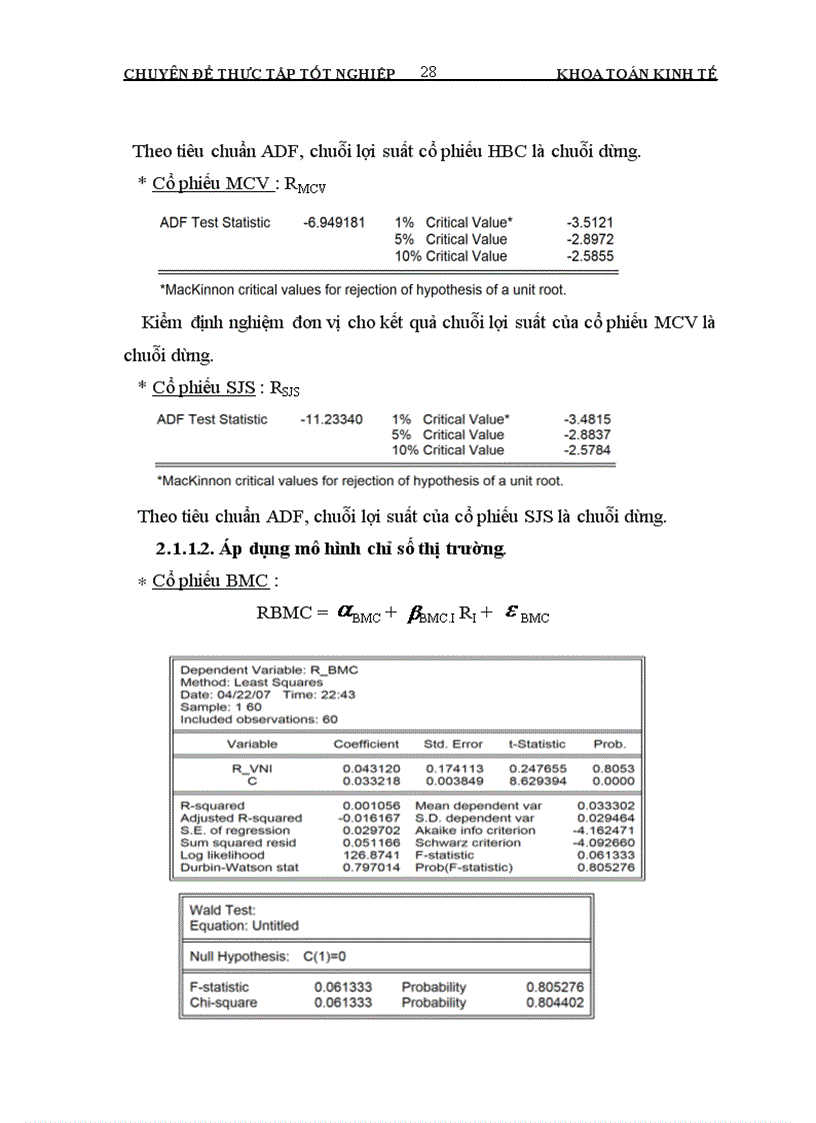 image for page Phân tích động thái giá cổ phiếu và tính thanh khoản của một số cổ phiếu trên thị trường chứng khoán VN