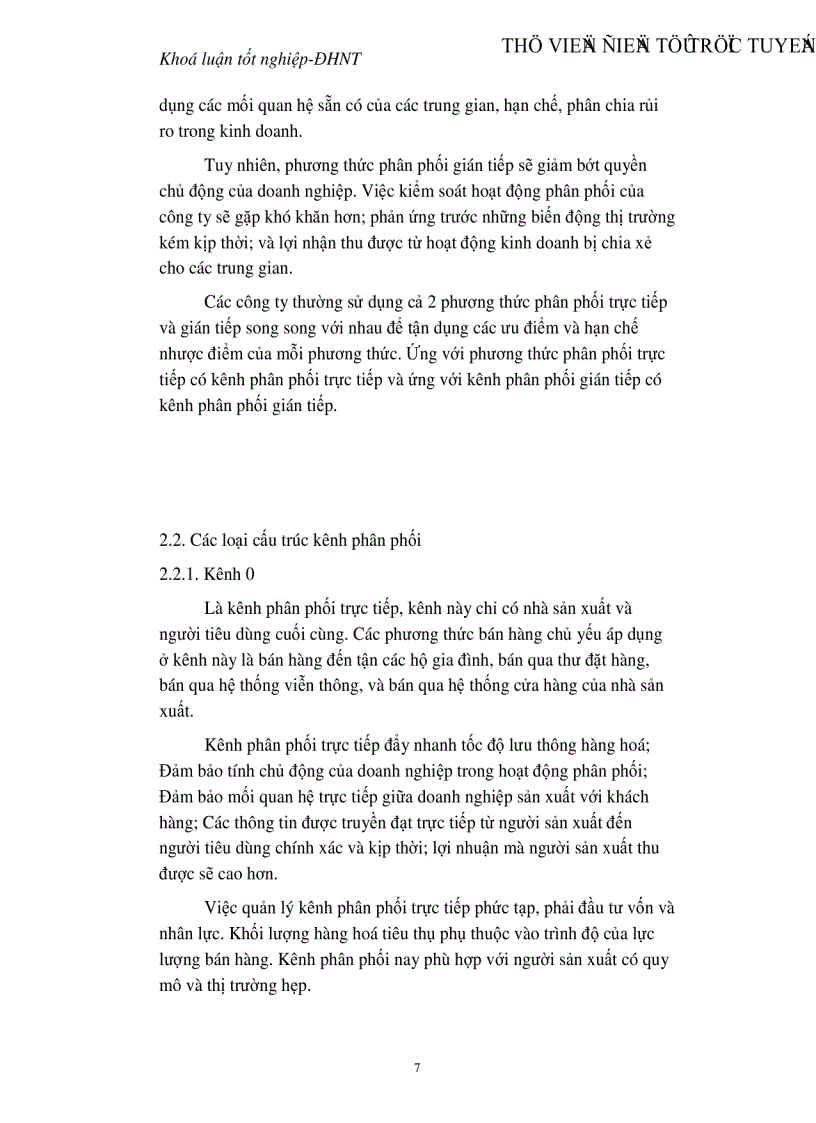 image for page Quản trị hệ thống kênh phân phối tại Công ty rượu Hà Nội